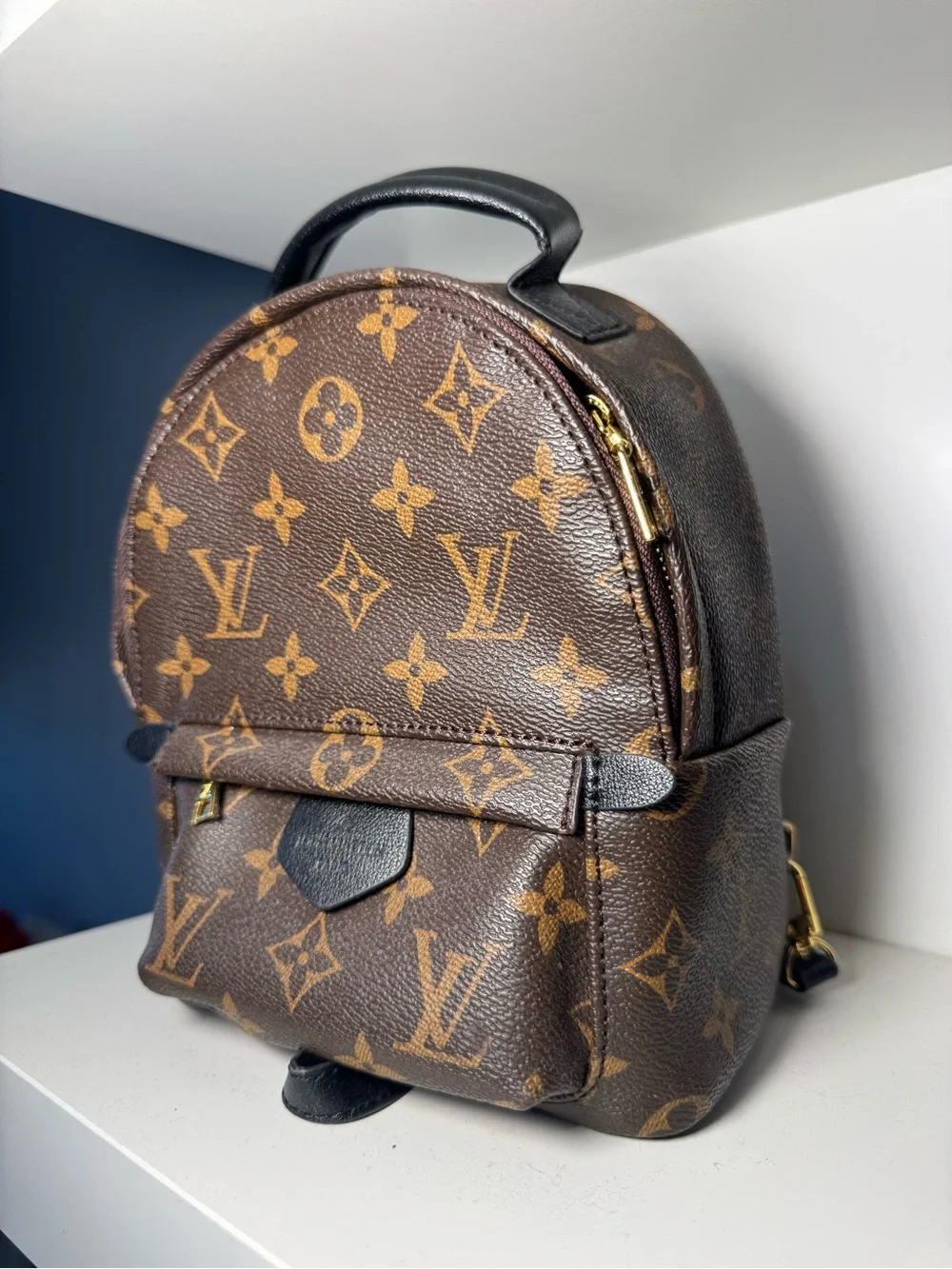 Louis Vuitton Brown Monogram Mini Backpack with Gold Hardware